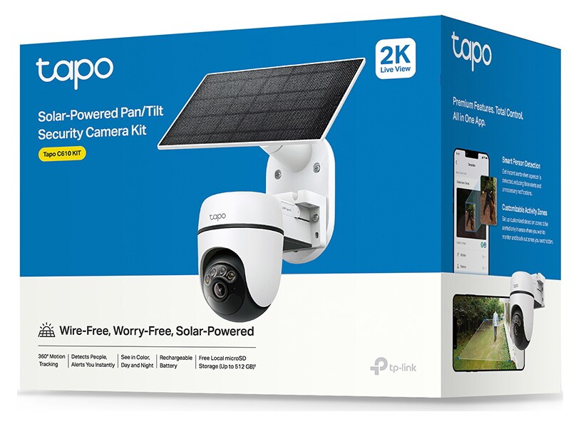 TP-LINK smart ηλιακή κάμερα Tapo C610 KIT, 2K/3MP, WiFi, PTZ, SD, IP65, EU/1.0 7 TP-LINK smart ηλιακή κάμερα Tapo C610 KIT, 2K/3MP, WiFi, PTZ, SD, IP65, EU/1.0 - Image 5