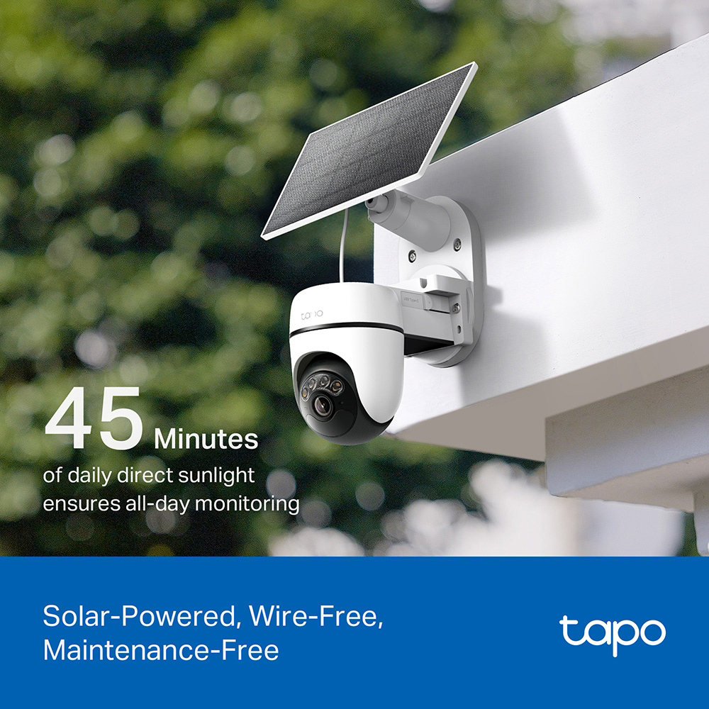 TP-LINK smart ηλιακή κάμερα Tapo C610 KIT, 2K/3MP, WiFi, PTZ, SD, IP65, EU/1.0 9 TP-LINK smart ηλιακή κάμερα Tapo C610 KIT, 2K/3MP, WiFi, PTZ, SD, IP65, EU/1.0 - Image 7