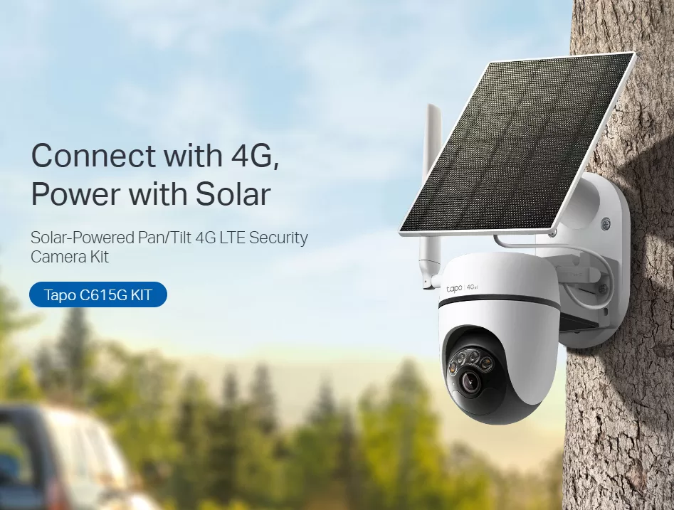 TP-LINK smart ηλιακή κάμερα Tapo C615G KIT, 2K/3MP, 4G, IP65, V1.0 4 TP-LINK smart ηλιακή κάμερα Tapo C615G KIT, 2K/3MP, 4G, IP65, V1.0 - Image 2