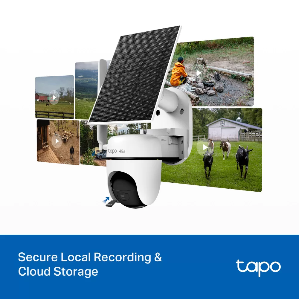 TP-LINK smart ηλιακή κάμερα Tapo C615G KIT, 2K/3MP, 4G, IP65, V1.0 5 TP-LINK smart ηλιακή κάμερα Tapo C615G KIT, 2K/3MP, 4G, IP65, V1.0 - Image 3