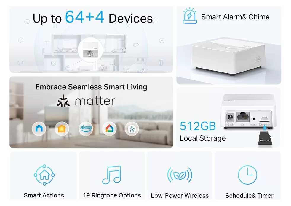 TP-LINK smart hub Tapo H200, WiFi, 868MHz, V1.0 4 TP-LINK smart hub Tapo H200, WiFi, 868MHz, V1.0 - Image 2