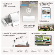 TP-LINK smart hub Tapo H500, HomeBase, WiFi, 868MHz, V1.0 1