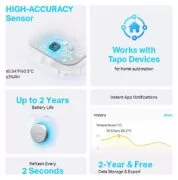 TP-LINK smart θερμόμετρο & υγρασιόμετρο Tapo T310, -20~60 °C, Ver 1.0 3