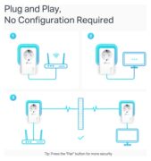 TP-LINK powerline kit TL-PA7027P KIT, passthrough, AV1000 1000Mbps, V1.0 6