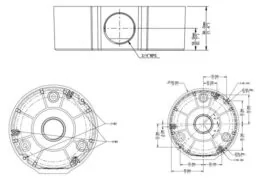 UNIARCH βάση κάμερας TR-JB03-G-IN, μεταλλική, λευκή 2