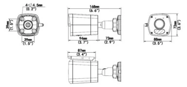 UNIARCH smart κάμερα UHO-B1R-M2F3, 2MP, WiFi, SD, IP67 4
