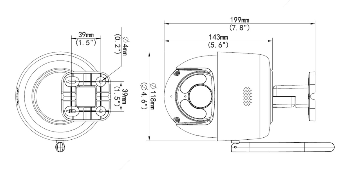 UNIARCH smart κάμερα UHO-P1A-M3F4D, 3MP, WiFi, PTZ, SD 5 UNIARCH smart κάμερα UHO-P1A-M3F4D, 3MP, WiFi, PTZ, SD - Image 3