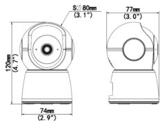 UNIARCH smart κάμερα UHO-S2E-M4, 4MP, WiFi, PTZ, SD 4