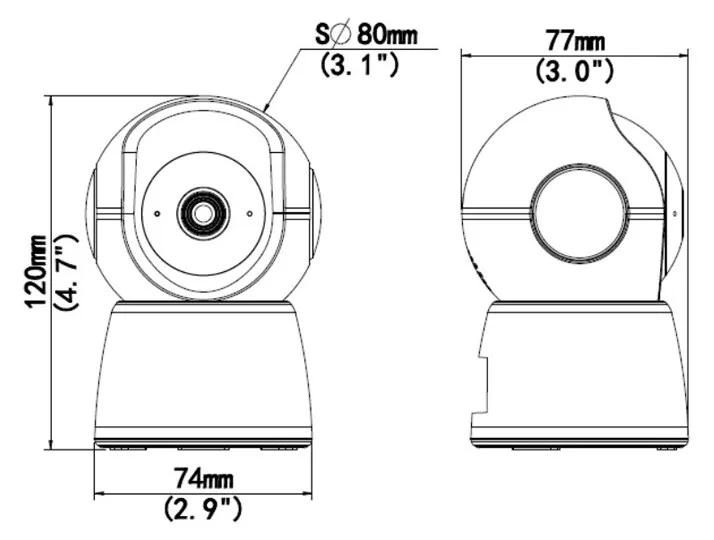 UNIARCH smart κάμερα UHO-S2E-M4, 4MP, WiFi, PTZ, SD 6 UNIARCH smart κάμερα UHO-S2E-M4, 4MP, WiFi, PTZ, SD - Image 4