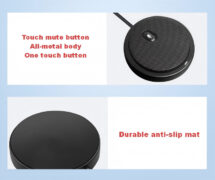 CMTECK επιτραπέζιο μικρόφωνο UM02, omnidirectional, USB, μαύρο 3