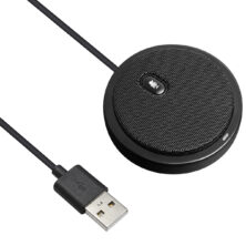 CMTECK επιτραπέζιο μικρόφωνο UM02, omnidirectional, USB, μαύρο