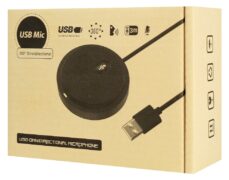 CMTECK επιτραπέζιο μικρόφωνο UM02, omnidirectional, USB, μαύρο 5