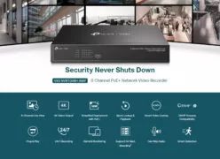 TP-LINK NVR καταγραφικό VIGI NVR1008H-8MP, 8MP, 8 κανάλια PoE, Ver. 1.0 2