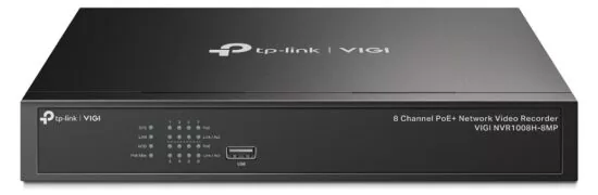 TP-LINK NVR καταγραφικό VIGI NVR1008H-8MP, 8MP, 8 κανάλια PoE, Ver. 1.0 1