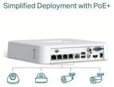 TP-LINK NVR καταγραφικό VIGI NVR1104H-4P, 8MP, 4 κανάλια PoE+, Ver. 1.0 4