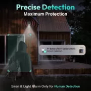 BOTSLAB smart ηλιακή κάμερα W313, 3MP/2K, WiFi, PTZ, SD, 5200mAh, IP65 8