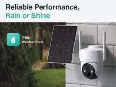 BOTSLAB smart ηλιακή κάμερα W313, 3MP/2K, WiFi, PTZ, SD, 5200mAh, IP65 13