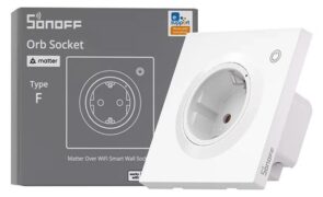 SONOFF smart επιτοίχια πρίζα ρεύματος WS01TPF-E, WiFi, Matter, 16A/4000W, λευκή 9