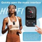 RUIZU MP3 player X02 με οθόνη 2.01", 32GB, Bluetooth, μαύρο 3