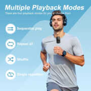 RUIZU MP3 player X02 με οθόνη 2.01", 32GB, Bluetooth, μαύρο 4