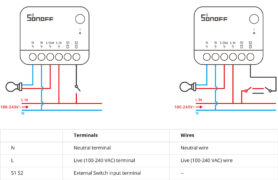 SONOFF smart διακόπτης ZBMINIR2, 1 κανάλι, ZigBee 3.0, 10A, λευκός 4