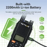 Retevis A61 pompodektis VHF UHF AM FM air band GPS IP67