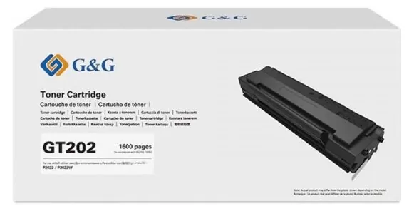Γνήσιο Toner ECO EV GT-202 Black για G&G P2022W 3 Gnisio Toner G&G ECO EV GT-202 Black Pantum P2022W