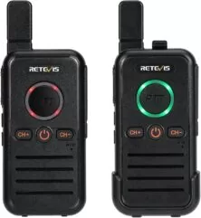 Retevis RB645 Mini Ασύρματος Πομποδέκτης PMR446 με Dual PTT και USB-C (Σετ 2 τεμάχια)