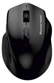 POWERTECH ασύρματο ποντίκι PT-1578, 2.4GHz & Bluetooth, έως 4000DPI, μαύρο