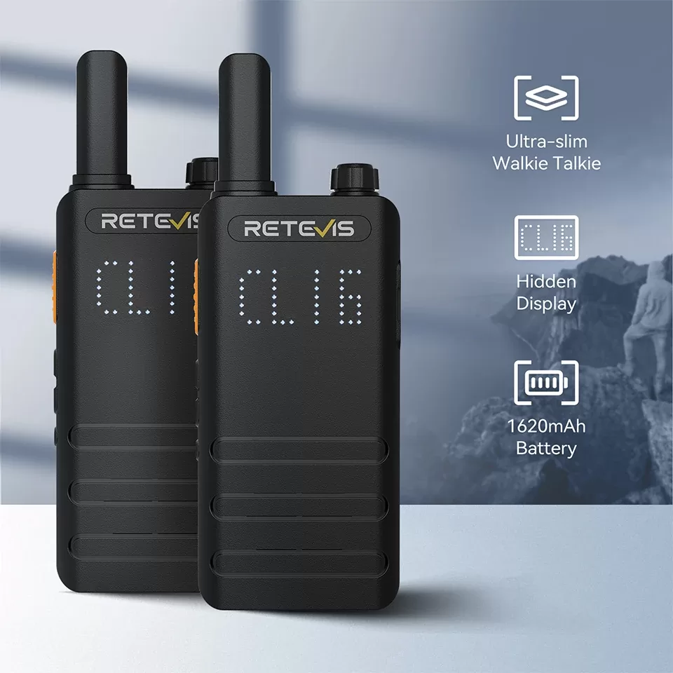Retevis B63H Ultra Slim Ασύρματος Πομποδέκτης PMR446 με USB-C (Σετ 2 τεμάχια) 4 Retevis B63H PMR446 pompodektis USB-C