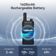 Retevis B63H PMR446 pompodektis USB-C