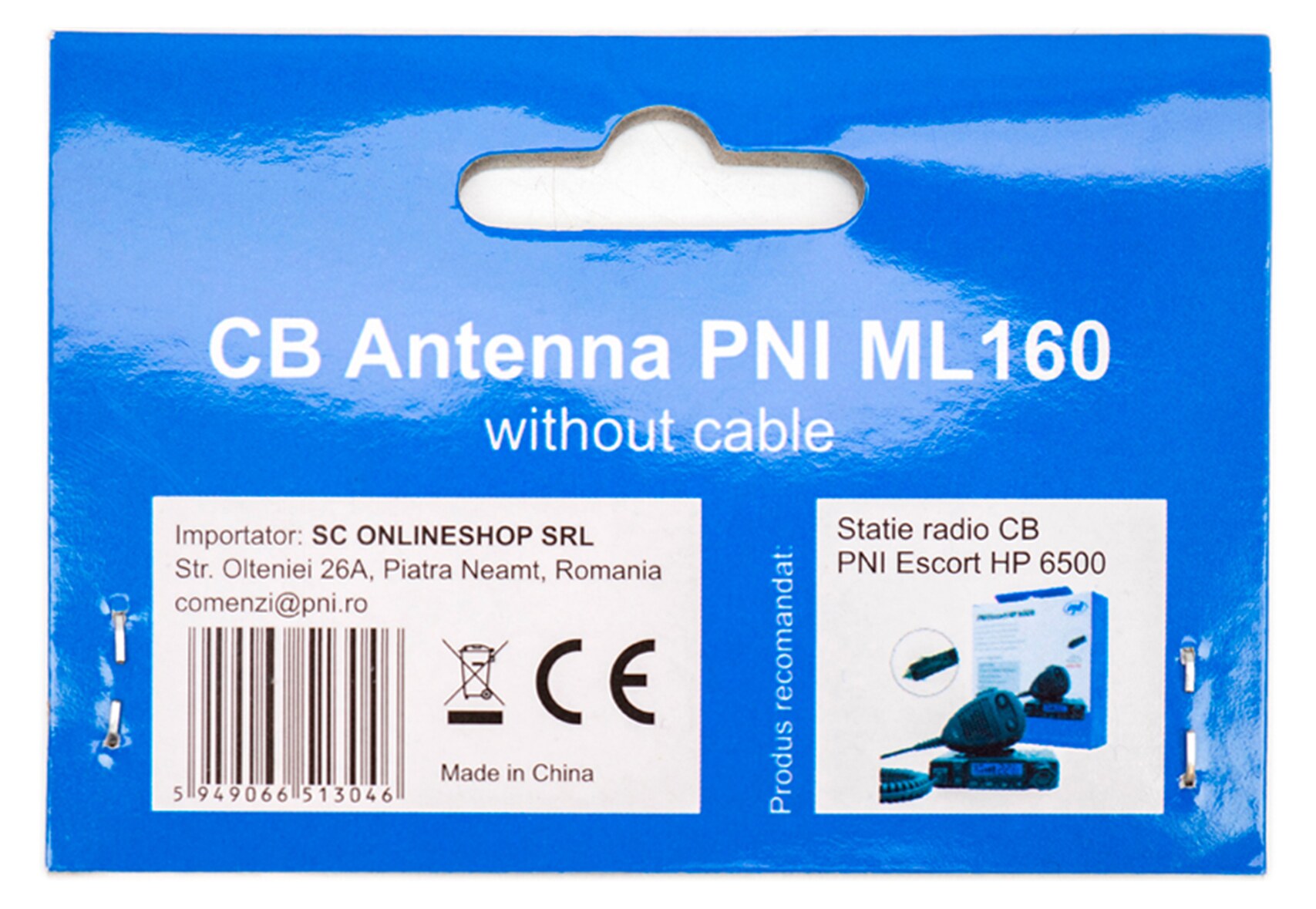 PNI ML160 Κεραία CB Αυτοκινήτου 145cm, Χωρίς Καλώδιο & Βάση, 600W, PL ø16mm 8 PNI ML160 κεραία CB αυτοκινήτου 145cm