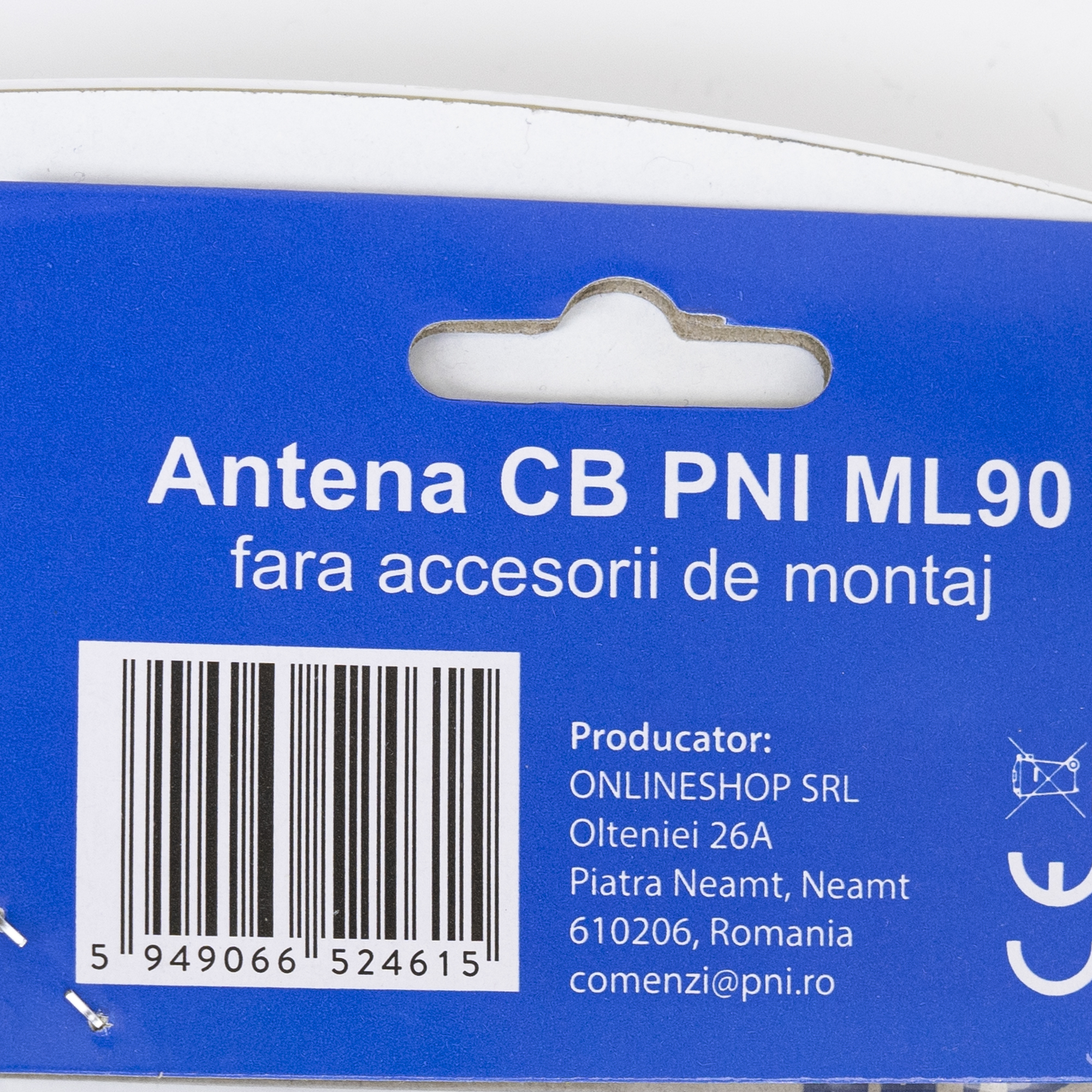 PNI ML90 Κεραία CB Αυτοκινήτου 71cm, Χωρίς Καλώδιο & Βάση, 150W, PL ø16mm, Fiberglass 9 PNI ML90 κεραία CB 71cm fiberglass χωρίς βάση