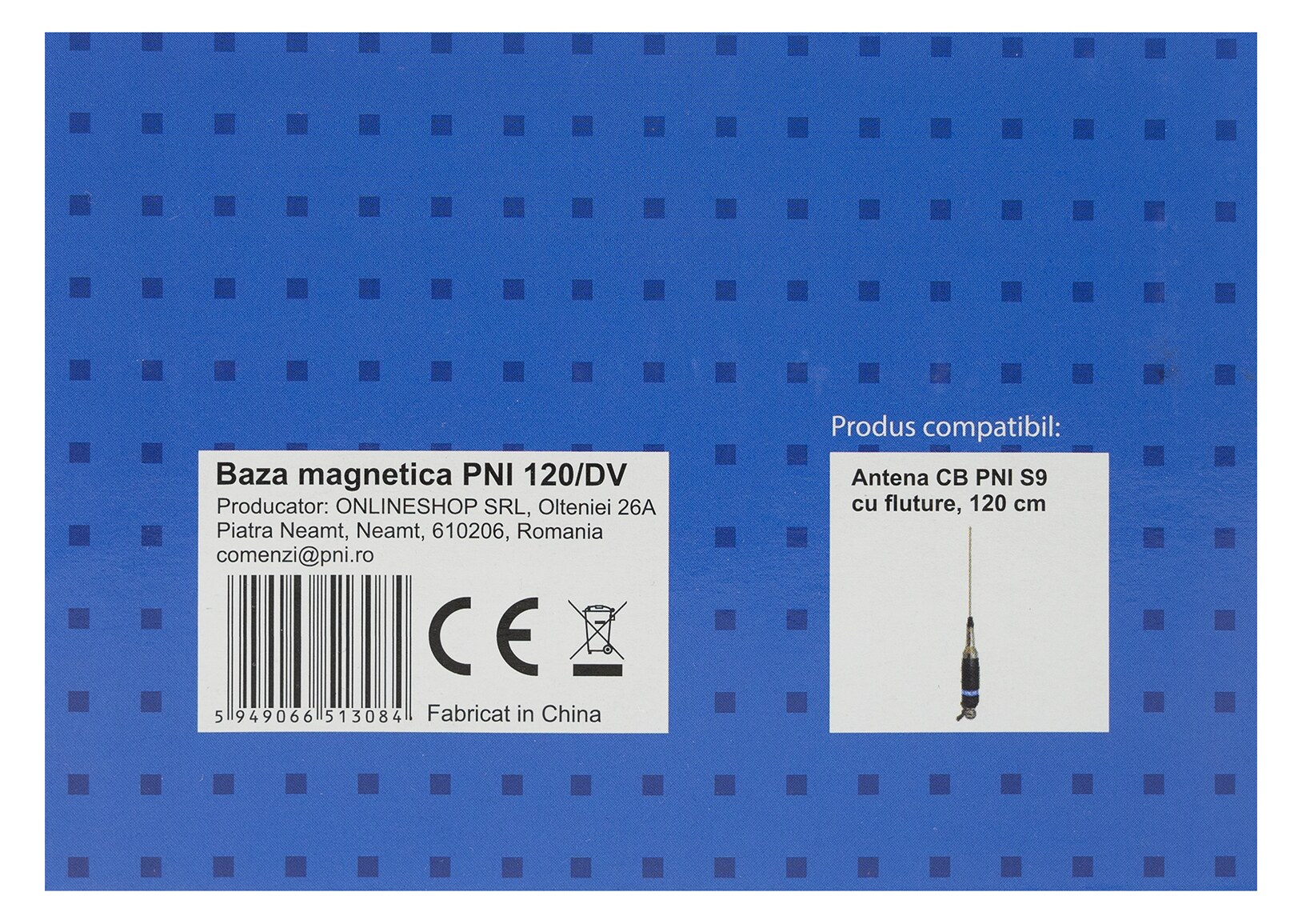 PNI 120/DV Μαγνητική Βάση Κεραίας 125mm με Καλώδιο 4m και Βύσμα PL259 8 PNI 120/DV μαγνητική βάση κεραίας 125mm με καλώδιο 4m και βύσμα PL259