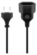 GOOBAY μπαλαντέζα προέκταση ρεύματος 50510, Europlug, 2x 0.75mm², 5m, μαύρη 2