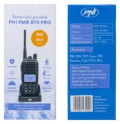 PNI PMR R70 PRO Επαγγελματικός Φορητός Πομποδέκτης PMR446 0.5W IP67, 16 Κανάλια, Μπαταρία 1800mAh (1 τμχ) 36 PNI PMR R70 PRO φορητός πομποδέκτης PMR446 IP67 με μπαταρία 1800mAh