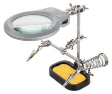 GOOBAY μεγεθυντικός φακός 51226 με clips συγκράτησης, 2x, LED φωτισμός