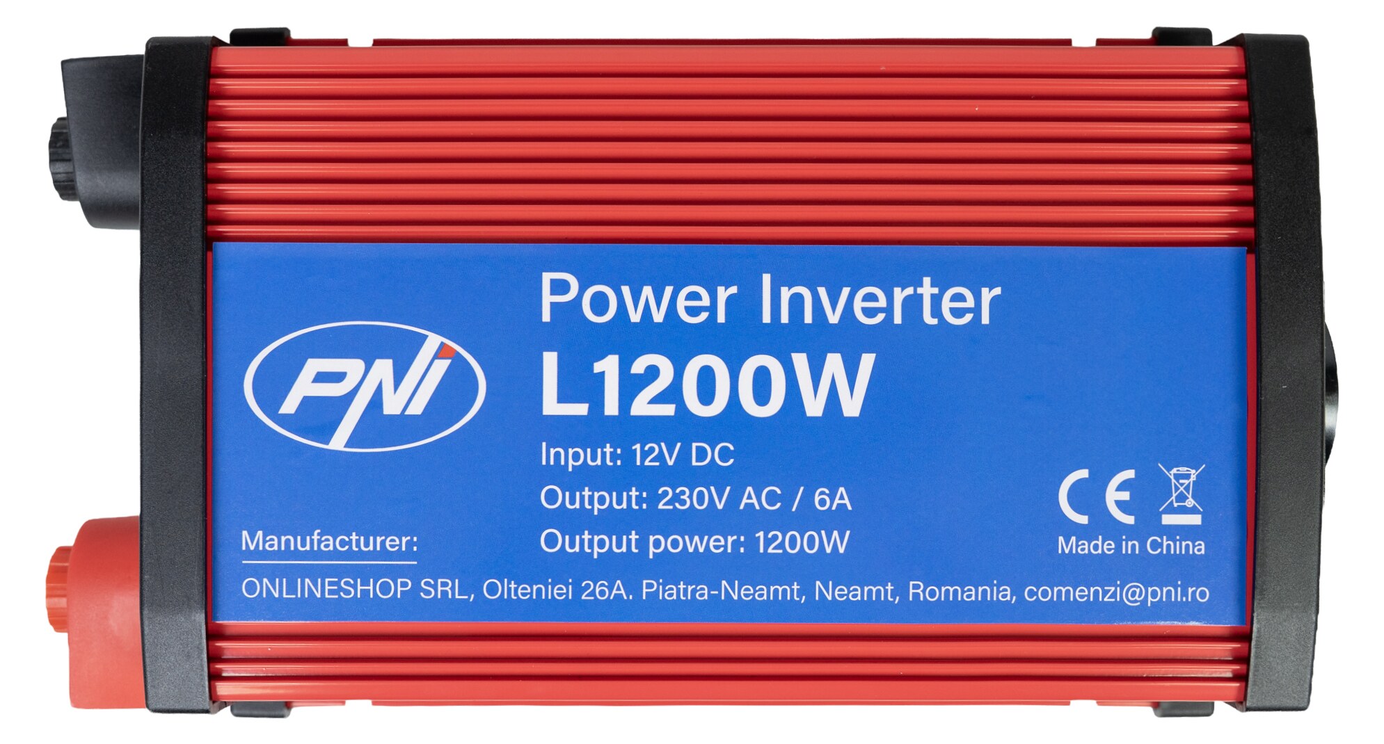 PNI L1200W Inverter Τροποποιημένου Ημιτόνου 12V σε 230V 1200W / 2400W Peak με Πρίζα και USB 5 PNI L1200W inverter 12V σε 230V 1200W με πρίζα και USB