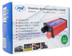 PNI L1200W Inverter Τροποποιημένου Ημιτόνου 12V σε 230V 1200W / 2400W Peak με Πρίζα και USB 18 PNI L1200W inverter 12V σε 230V 1200W με πρίζα και USB
