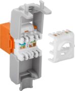 GOOBAY Keystone module RJ45 CAT 6A 90690, UTP, πορτοκαλί 2
