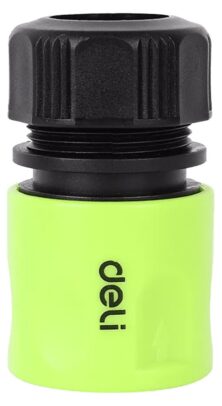 DELI ταχυσύνδεσμος για λάστιχο DL8793 με water stop, 1/2", πράσινος