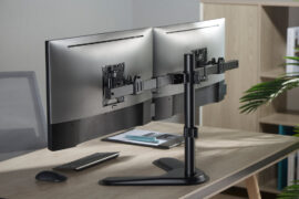 BRATECK βάση γραφείου για 2x οθόνες LDT57-T02, 17-32", έως 9kg 4
