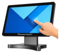 POWERTECH οθόνη αφής PT-1631, LCD, 17.3" 1920x1080p, HDMI/VGA, VESA 75x75mm, μαύρη 2