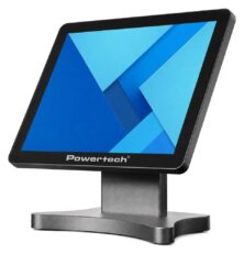 POWERTECH οθόνη αφής PT-1632, LCD, 15" 1024x768p, HDMI/VGA, VESA 75x75mm, μαύρη