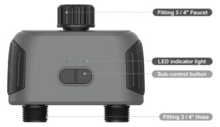 INHOCON smart προγραμματιστής ποτίσματος SGW02 2 θέσεων, Bluetooth, IP55 16 INHOCON smart προγραμματιστής ποτίσματος SGW02 2 θέσεων, Bluetooth, IP55 5