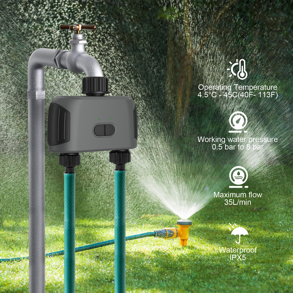 INHOCON smart προγραμματιστής ποτίσματος SGW02 2 θέσεων, Bluetooth, IP55 12 INHOCON smart προγραμματιστής ποτίσματος SGW02 2 θέσεων, Bluetooth, IP55 - Image 10