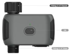 INHOCON smart προγραμματιστής ποτίσματος SGW03W, WiFi, IP55 5
