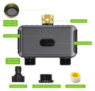 INHOCON smart προγραμματιστής ποτίσματος SGW08W, 2 θέσεων, WiFi, IP55 7