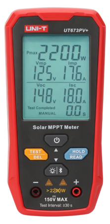 UNI-T UT673PV+ μετρητής φωτοβολταϊκών πάνελ MPPT 2200W