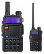 Baofeng UV-5R φορητός πομποδέκτης VHF/UHF dual band 5W σε μαύρο χρώμα